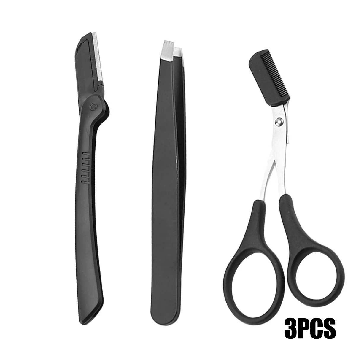 Men'S Grooming Eyebrow Shape - Paslanmaz Çelik Kaş Bakım Seti –