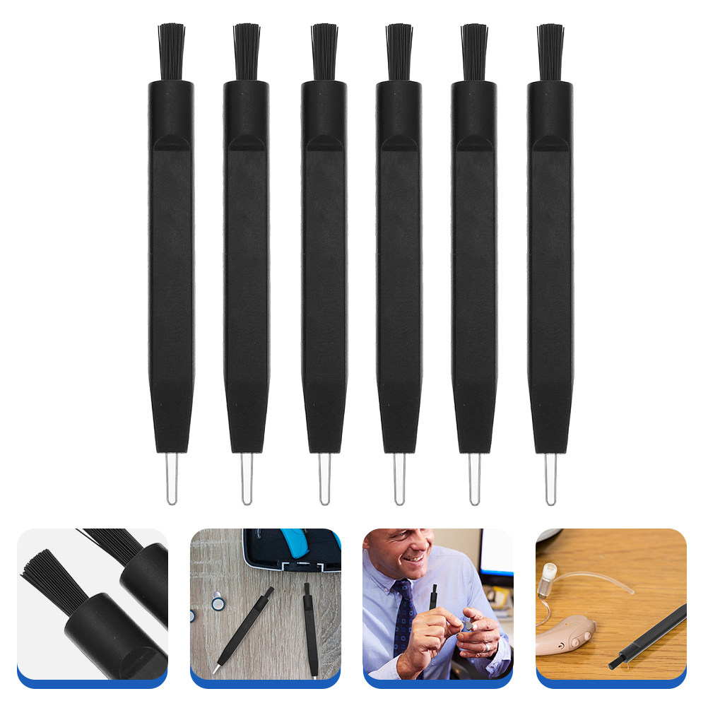 Ear Wax Remover - 6 Adet İşitme Cihazı Temizleme Fırçası,