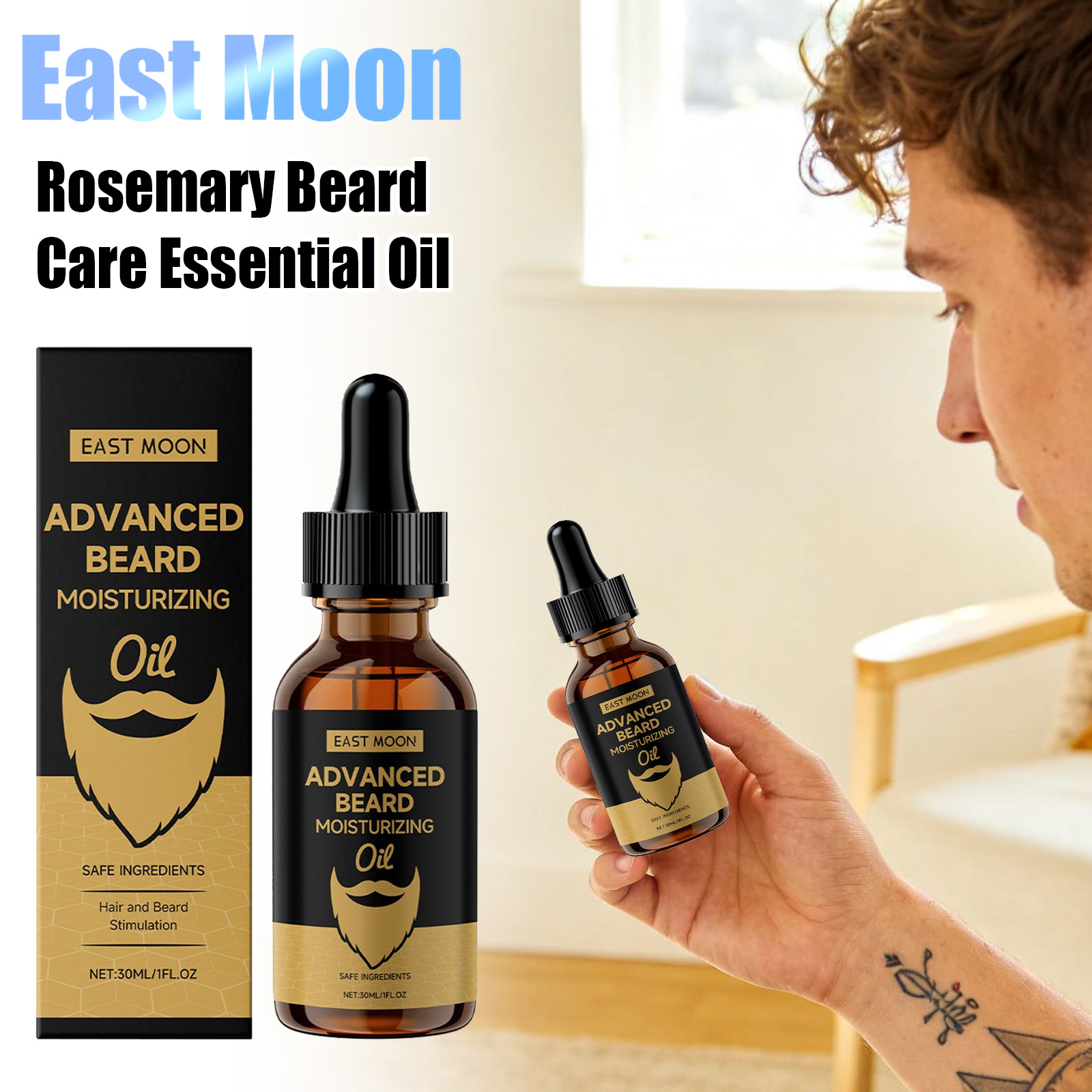 Beard Oil Growth - Doğu Ayı Biberiye Sakal Yumuşatıcı Yağları