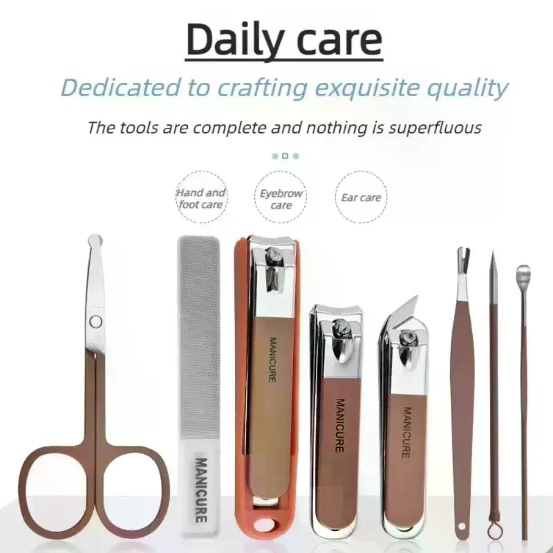 Mens Grooming Kit Case - Tırnak Bakım Seti Sıçrama Önleyici Manikür