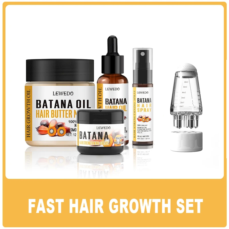 Ingrown Hair Serum - LEWEDO Batana Yağı Saç Uzatma Seti