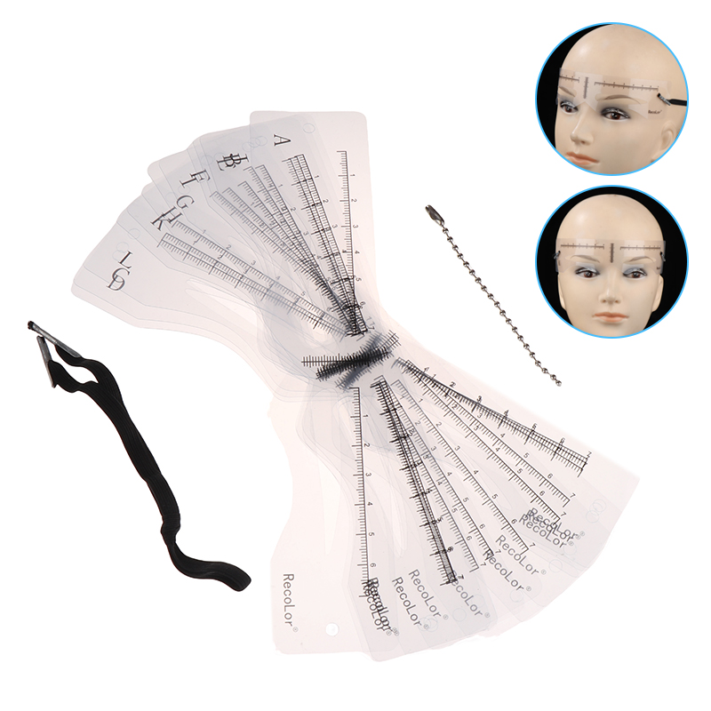 12 adet kaş şablon seti kullan - Men'S Grooming Eyebrow Shape incelemesi ve fiyatı